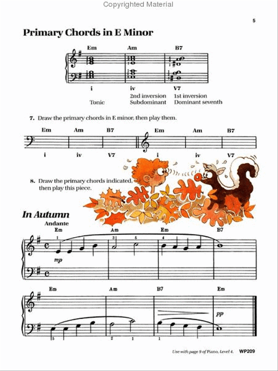 Bastien Piano Basics, Level 4, Theory Piano Method scores gallery preview page 3
