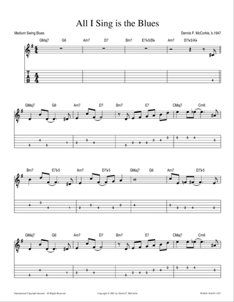 All I Sing is the Blues All I Sing is the Blues Voice Solo scores gallery preview page 2