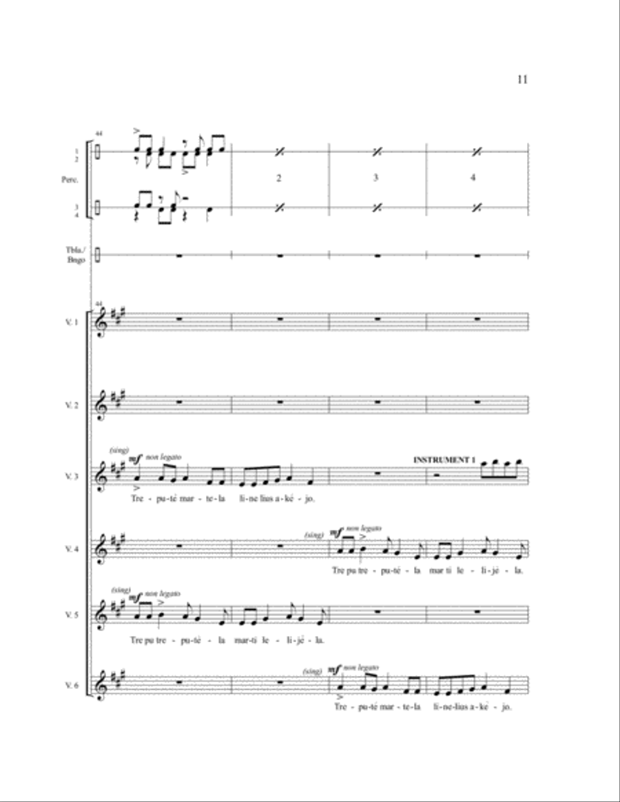 Trepute Martela Trepute Martela Women's Choir scores gallery preview page 13