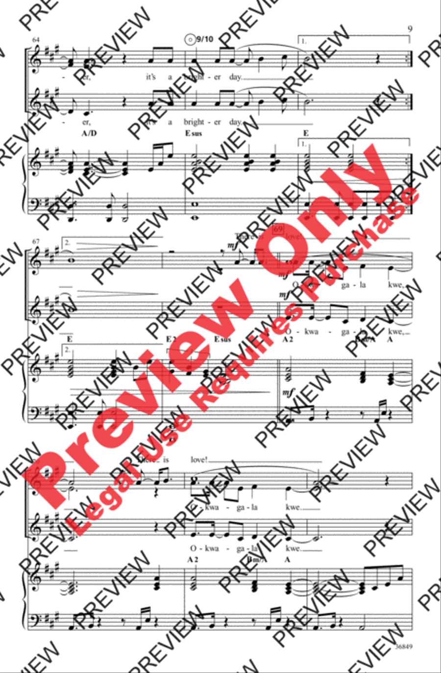 Love Women's Choir scores gallery preview page 9