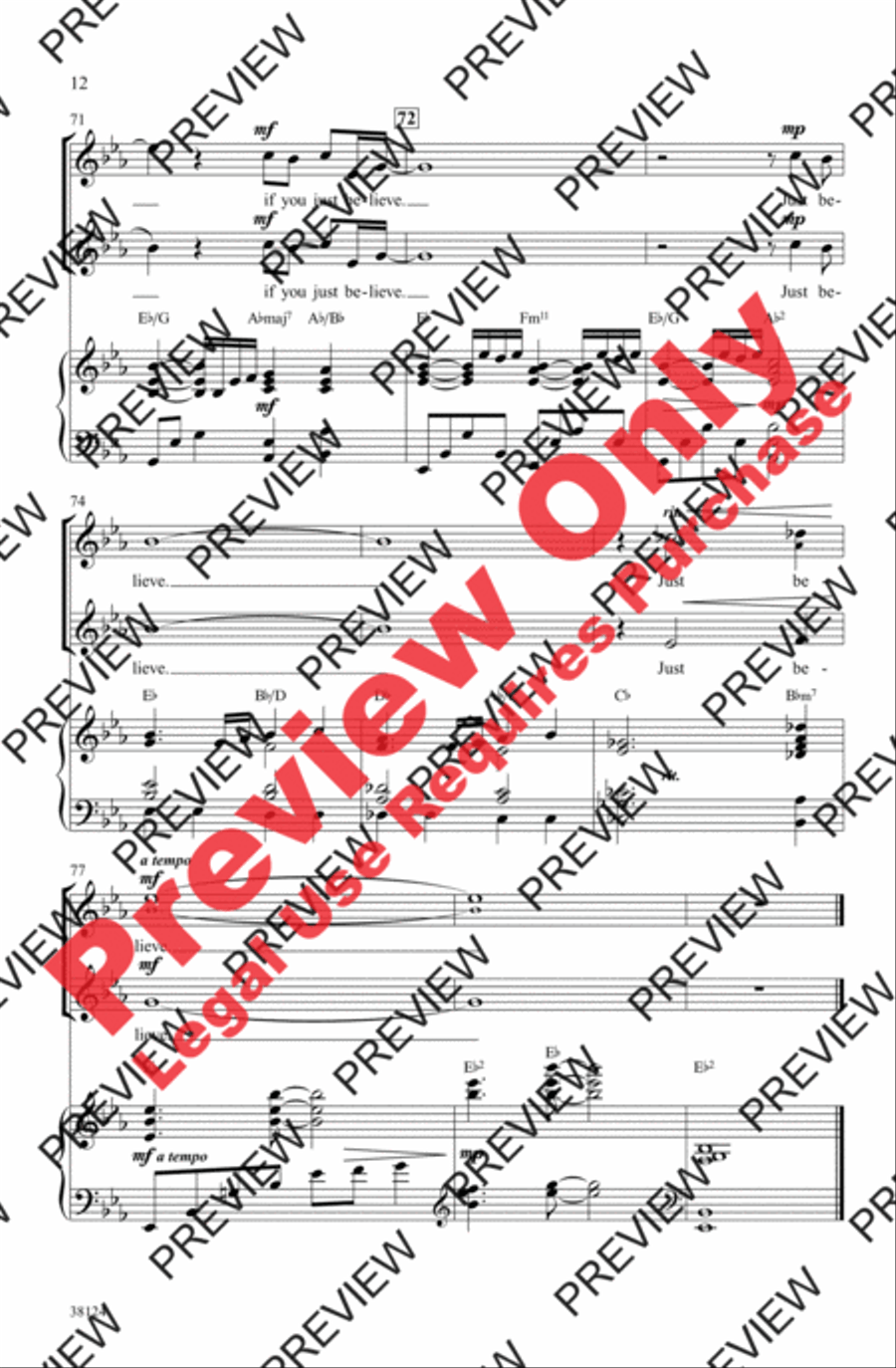 Believe 2-Part scores gallery preview page 23