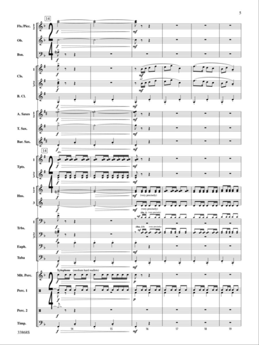 Memor Vita! Memor Vita! Concert Band scores gallery preview page 5