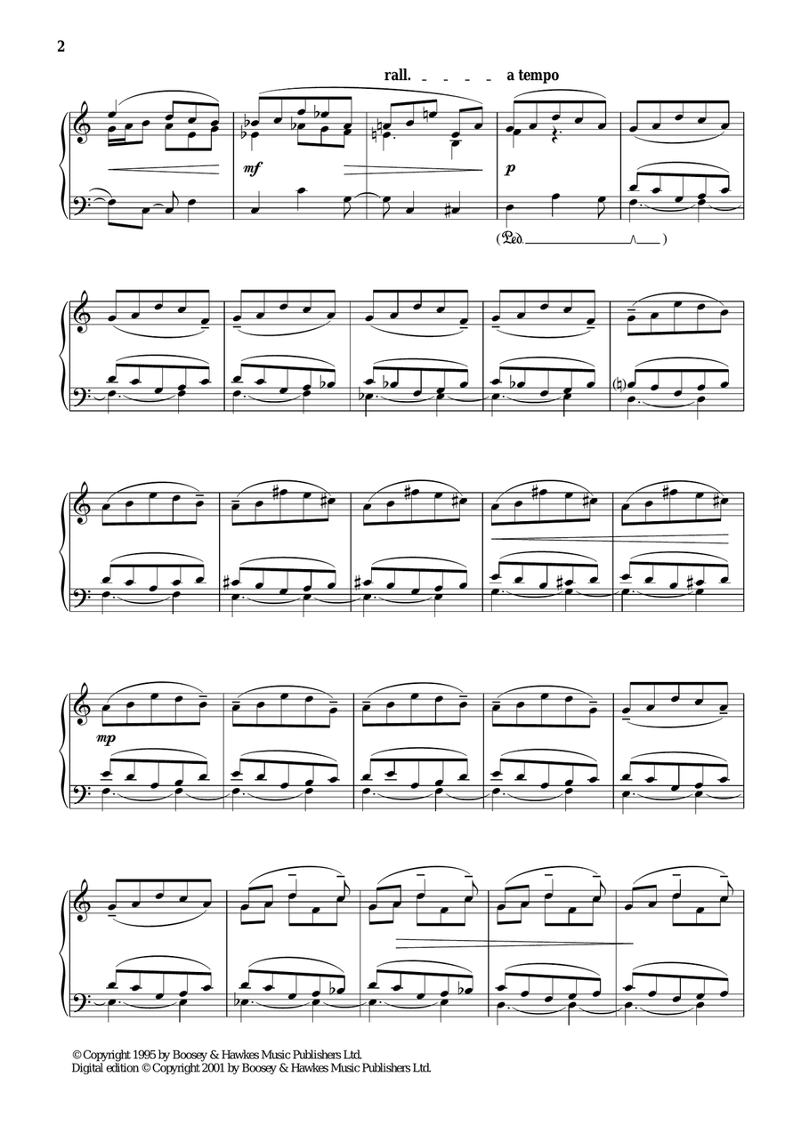Eight Pattern Preludes, 2. Reverie Piano Solo scores gallery preview page 2