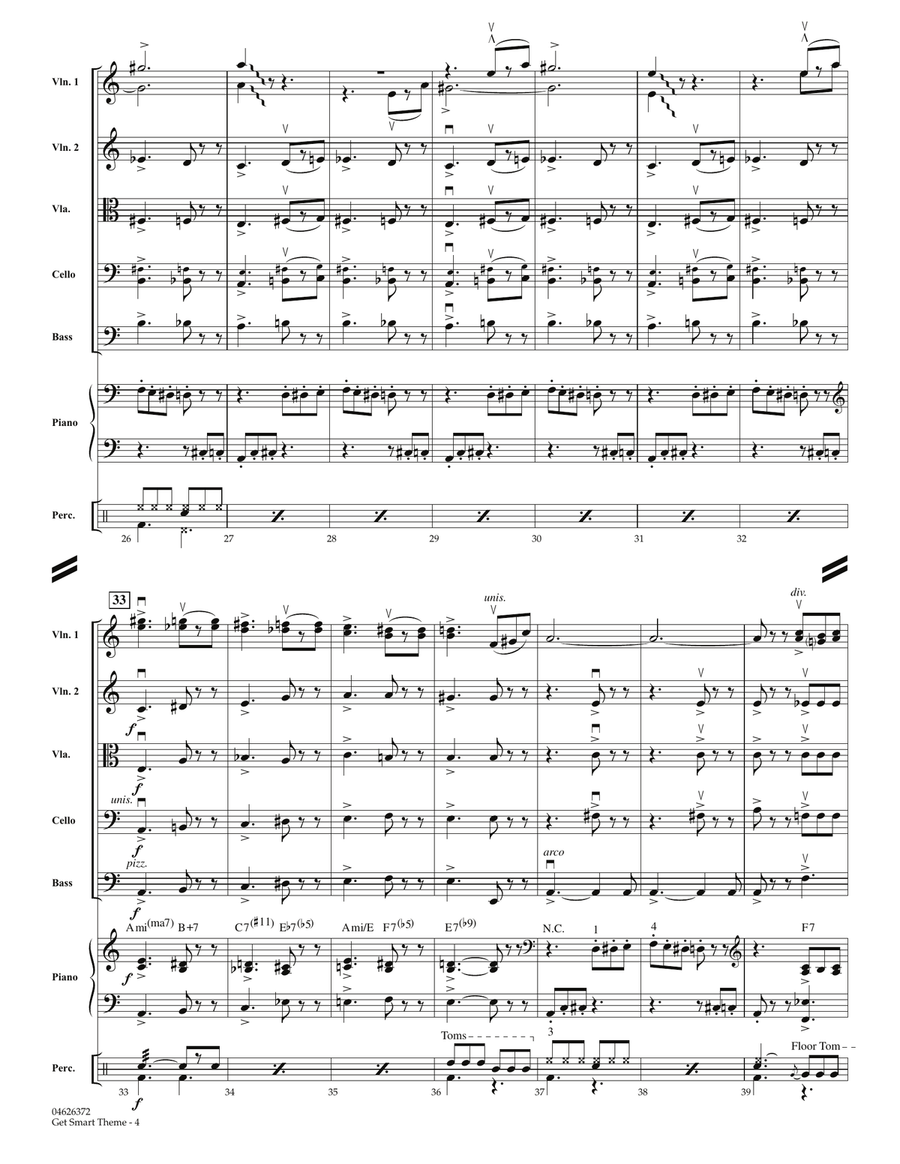 Get Smart Theme - Full Score Orchestra scores gallery preview page 4