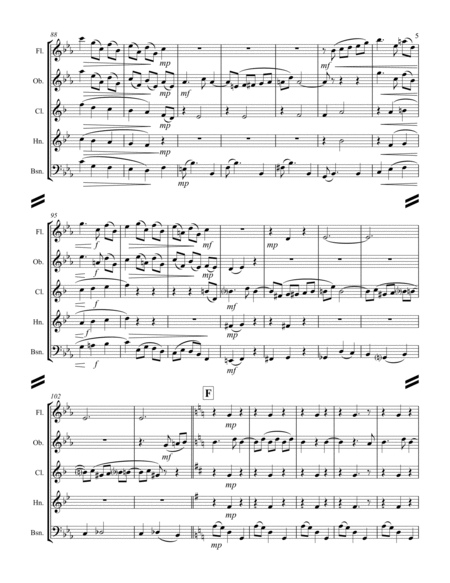 Debussy – La plus que lente (for Woodwind Quintet) image number null
