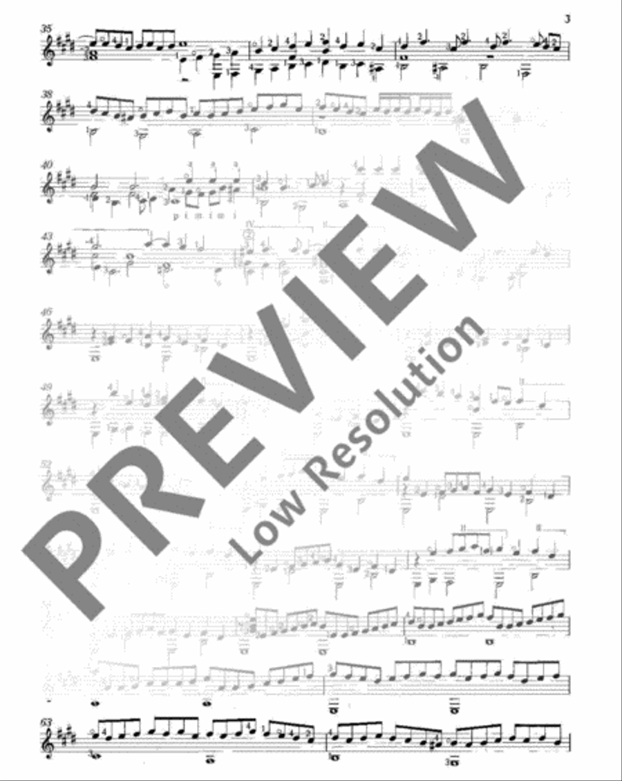 Fantasia No. 7 Classical Guitar scores gallery preview page 4