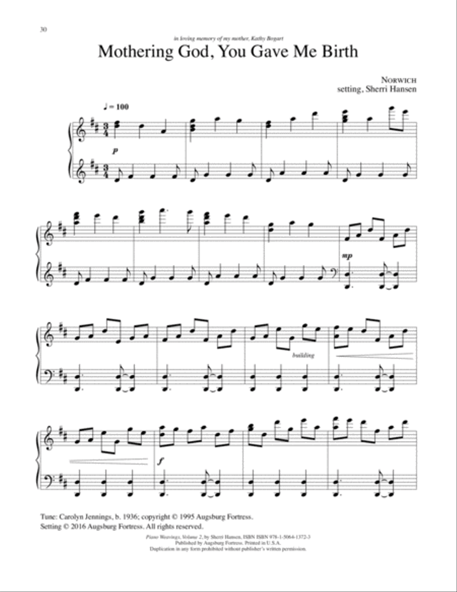 Piano Weavings Volume 2 Piano Solo scores gallery preview page 31