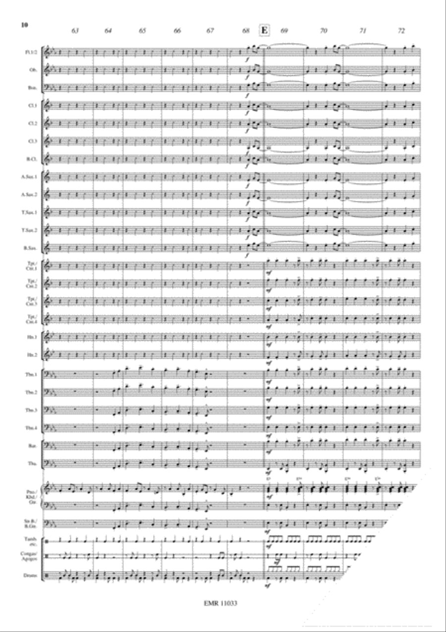 Carnival Samba Concert Band scores gallery preview page 11