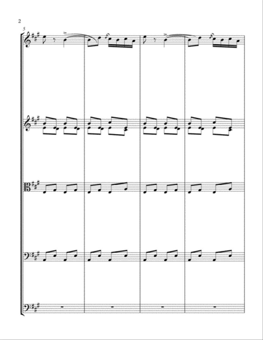 SERENADE FOR STRINGS String Quartet scores gallery preview page 2