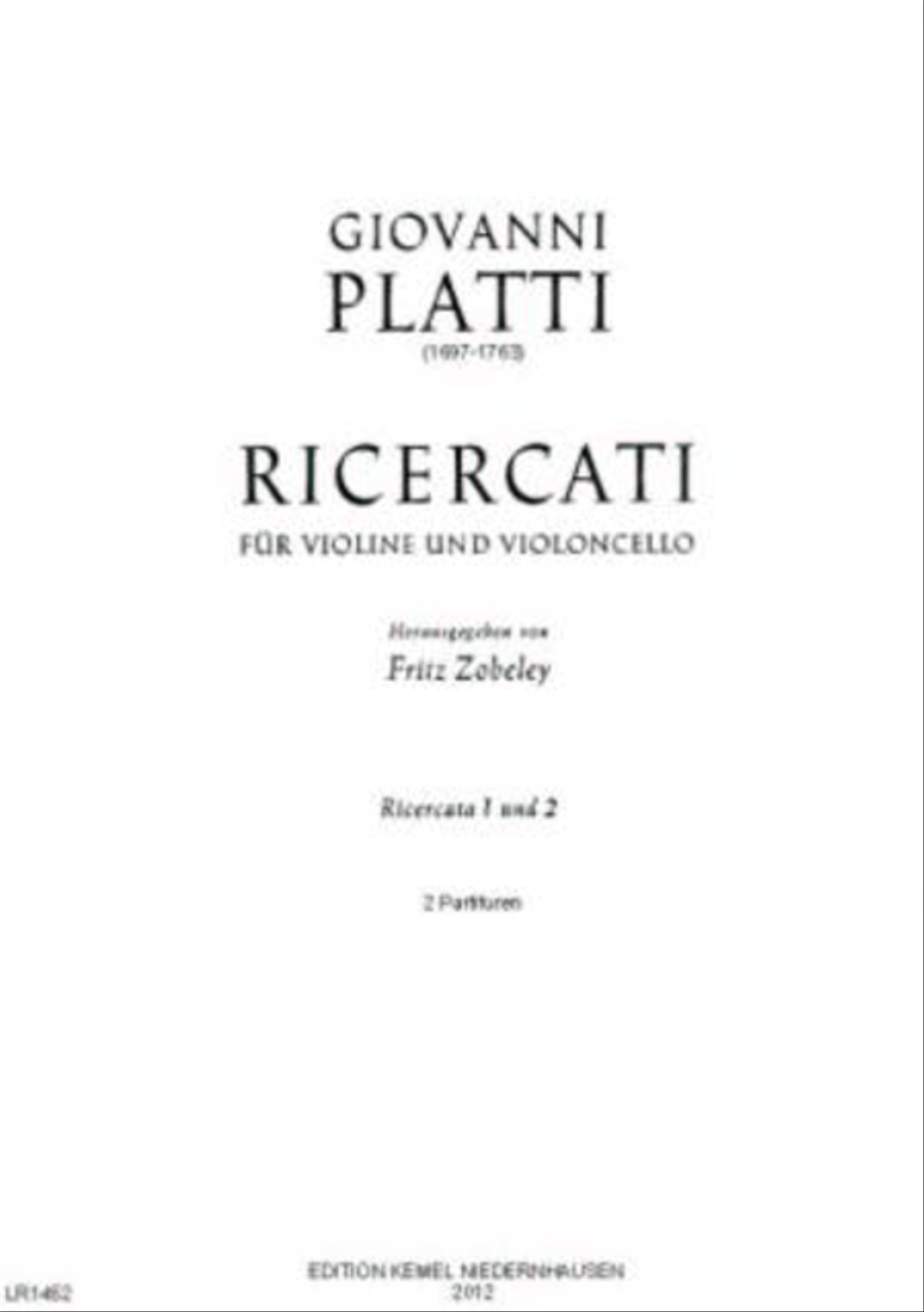 Ricercati Ricercati Cello scores gallery preview page 1