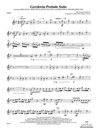 Gershwin Prelude Suite: Oboe