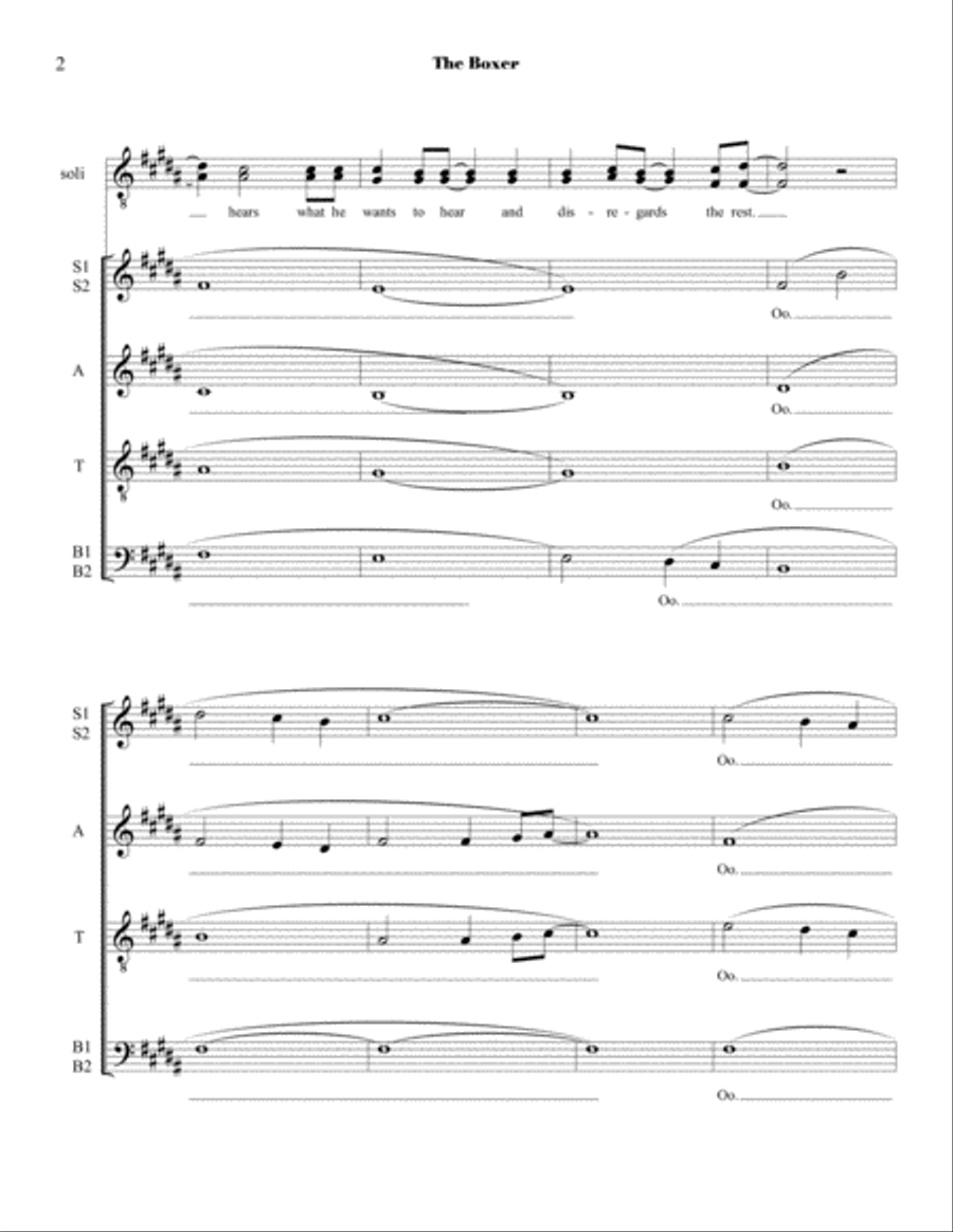 The Boxer 4-Part scores gallery preview page 2
