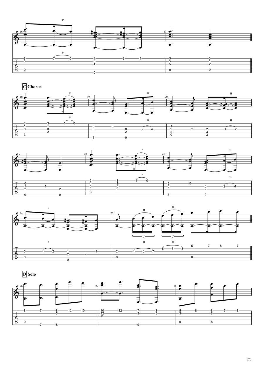 What Child is This (Greensleeves), for solo fingerstyle guitar Acoustic Guitar scores gallery preview page 2