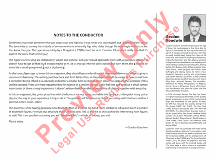 Terminally Hip Terminally Hip Jazz Ensemble scores gallery preview page 3