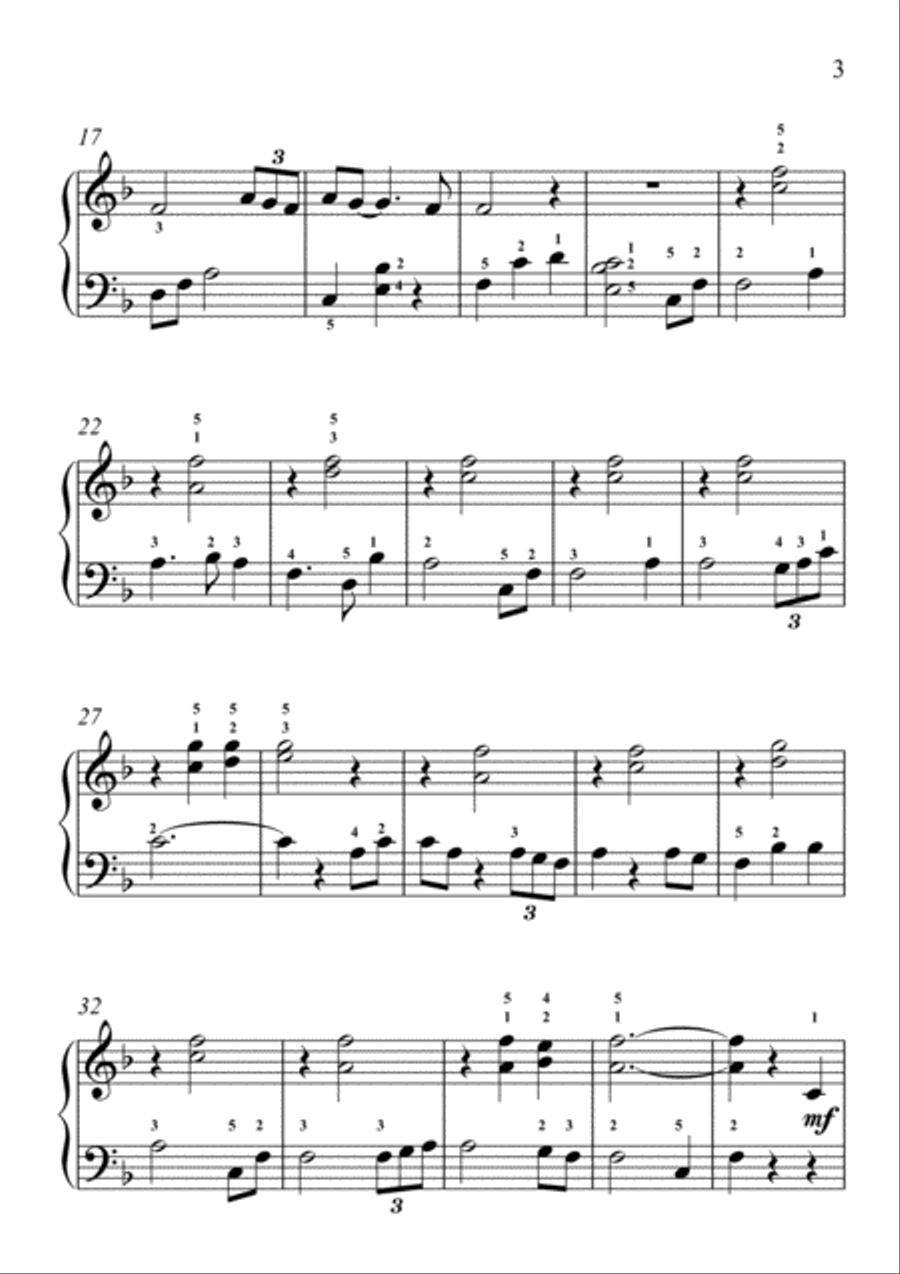 Amazing Grace Amazing Grace Easy Piano scores gallery preview page 3