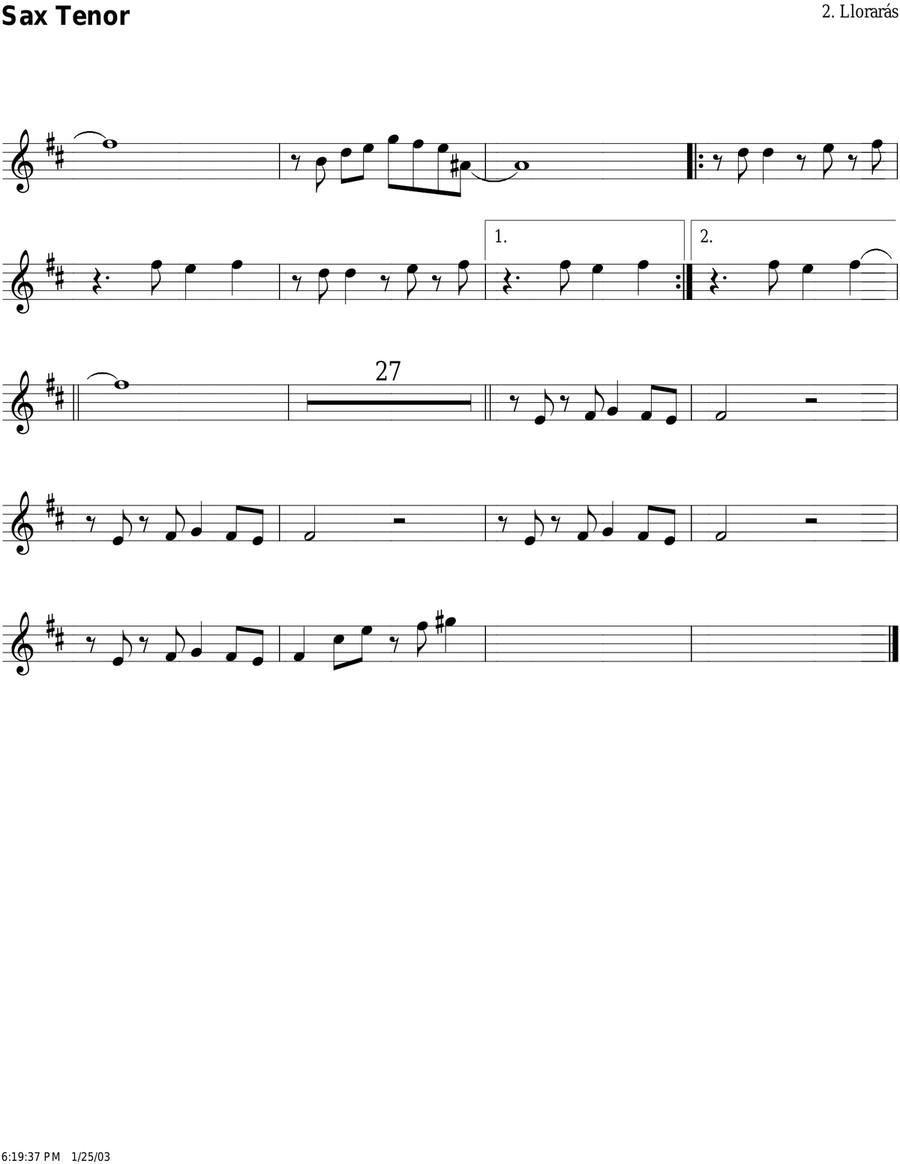 Llorarás Full Orchestra scores gallery preview page 3
