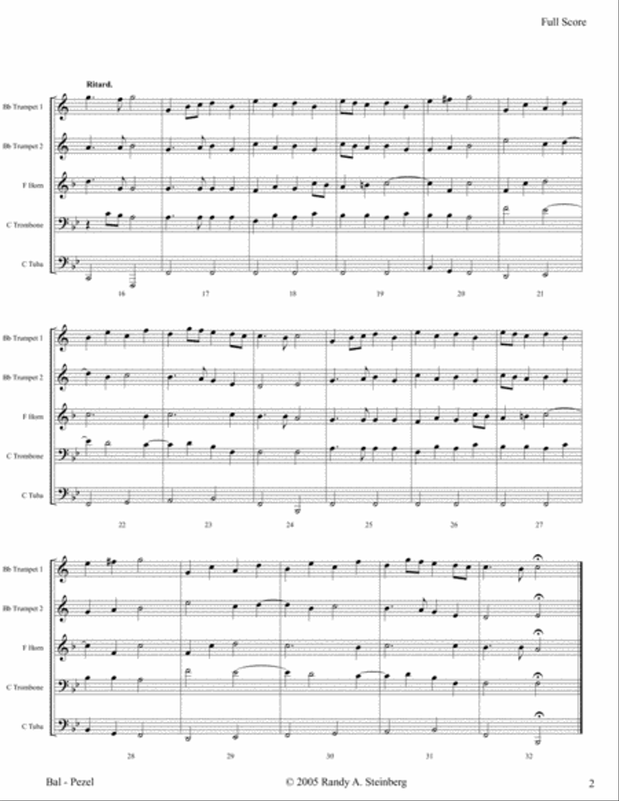 Bal - Pezel Brass Ensemble scores gallery preview page 5