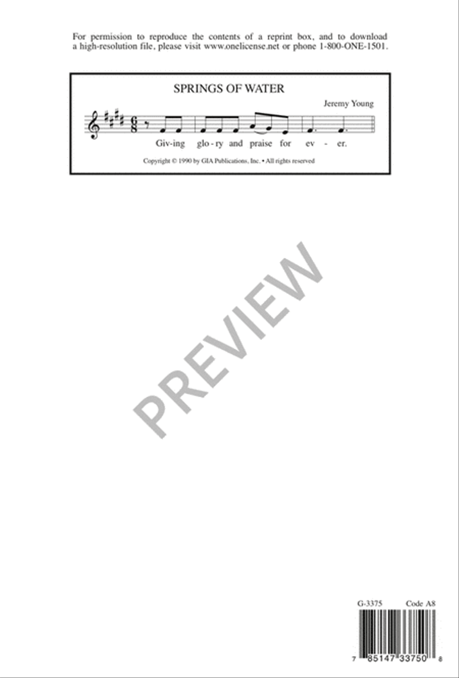 Springs of Water 4-Part scores gallery preview page 9