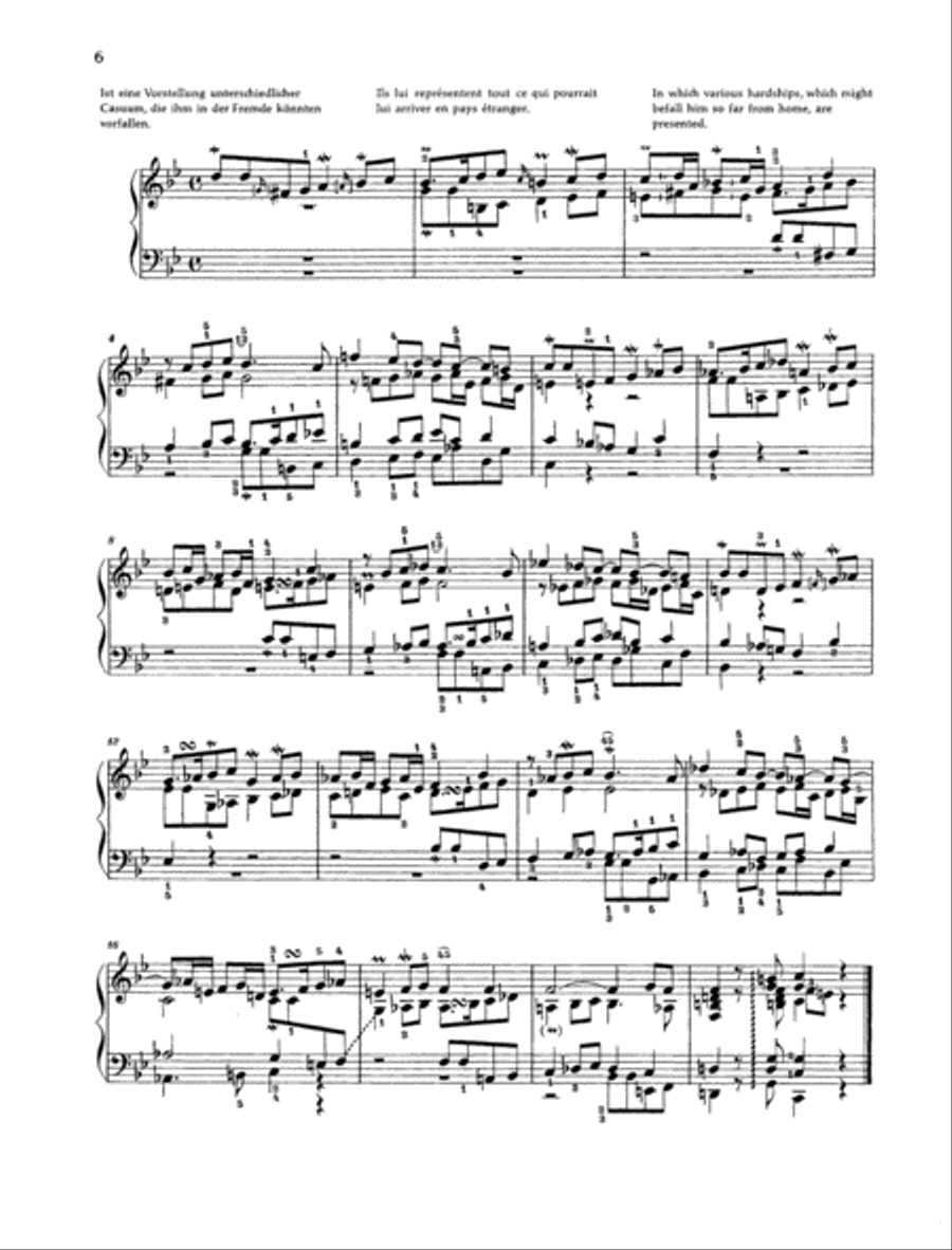 Capriccio B-flat major, BWV 992 Piano Solo scores gallery preview page 2