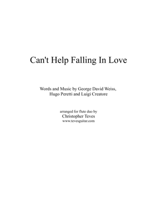 Can't Help Falling In Love