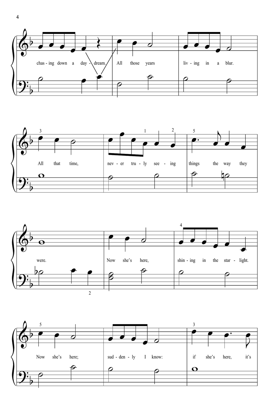 I See The Light (from Tangled) Easy Piano scores gallery preview page 4