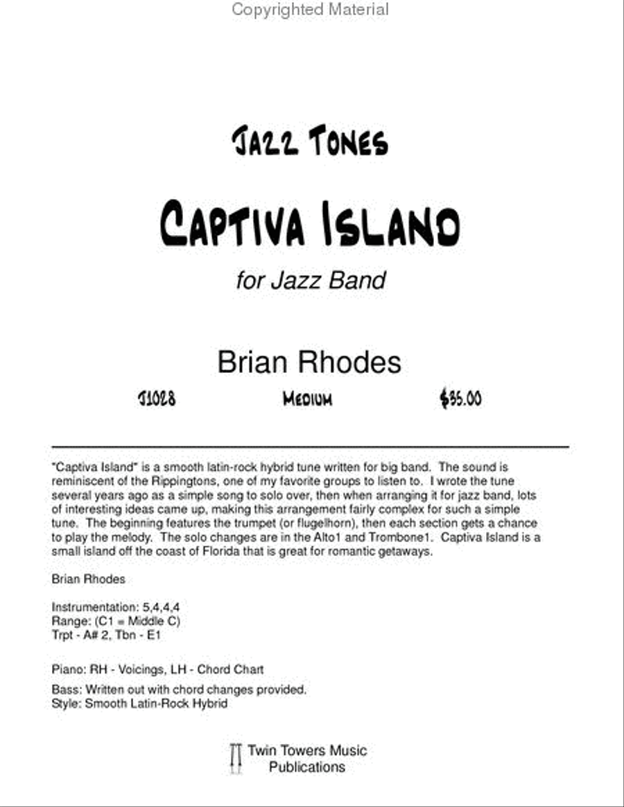 Captiva Island Jazz Ensemble scores gallery preview page 2