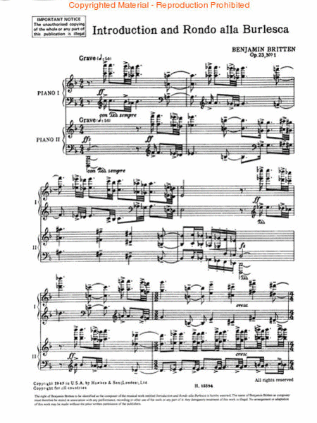 Introduction and Rondo alla Burlesca, Op. 23, No. 1