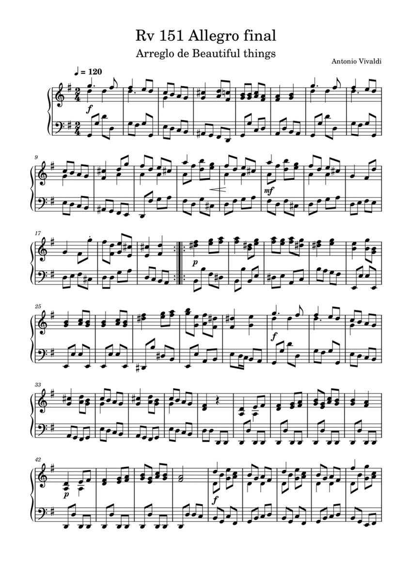 Rv 151 Allegro Final-Antonio Vivaldi