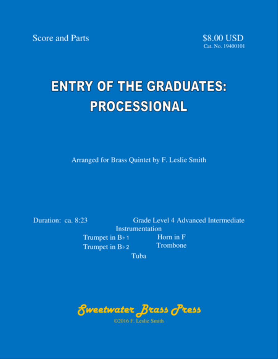 Entry of the Graduates: Processional Brass Ensemble scores gallery preview page 1