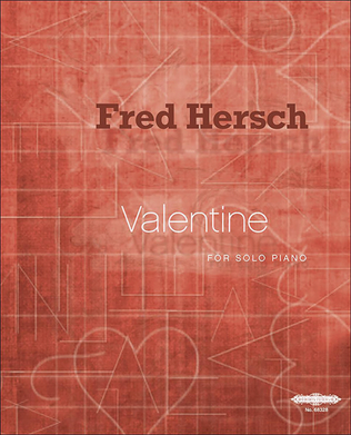 Book cover for Valentine for Piano