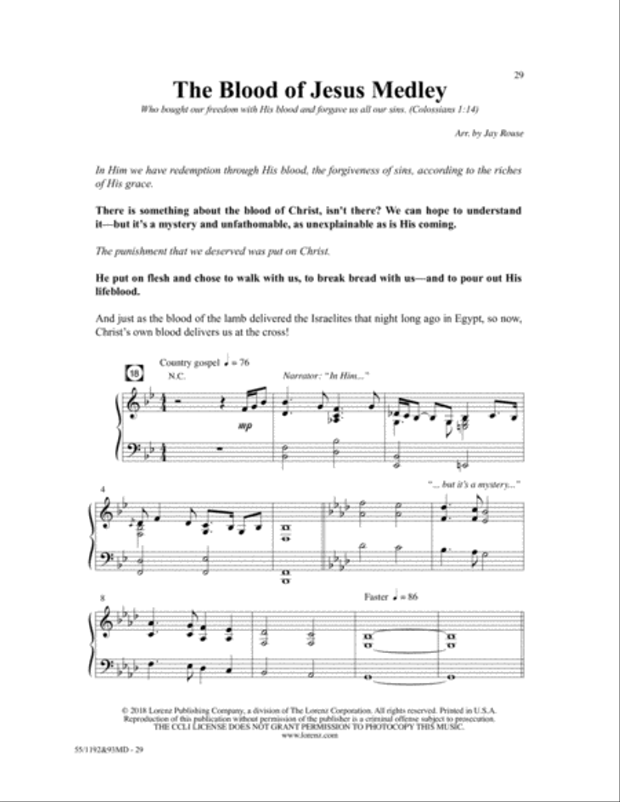 The Lamb 4-Part scores gallery preview page 18