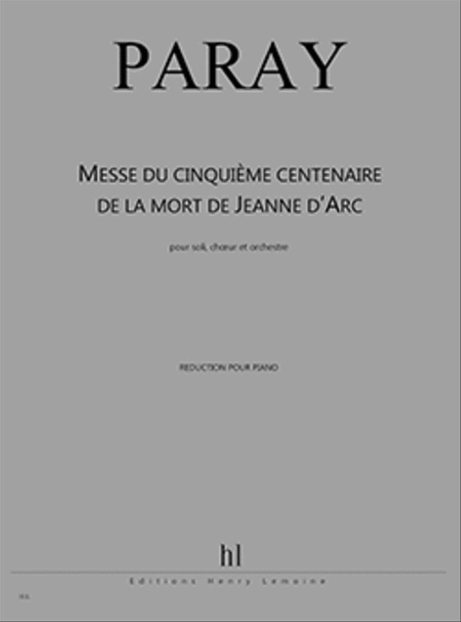 Messe du cinquieme centenaire de la mort de Jeanne d'Arc Choir scores gallery preview page 1