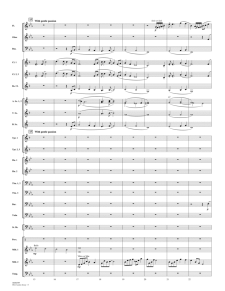 He's Gone Away (An American Folktune Setting for Concert Band) - Full Score