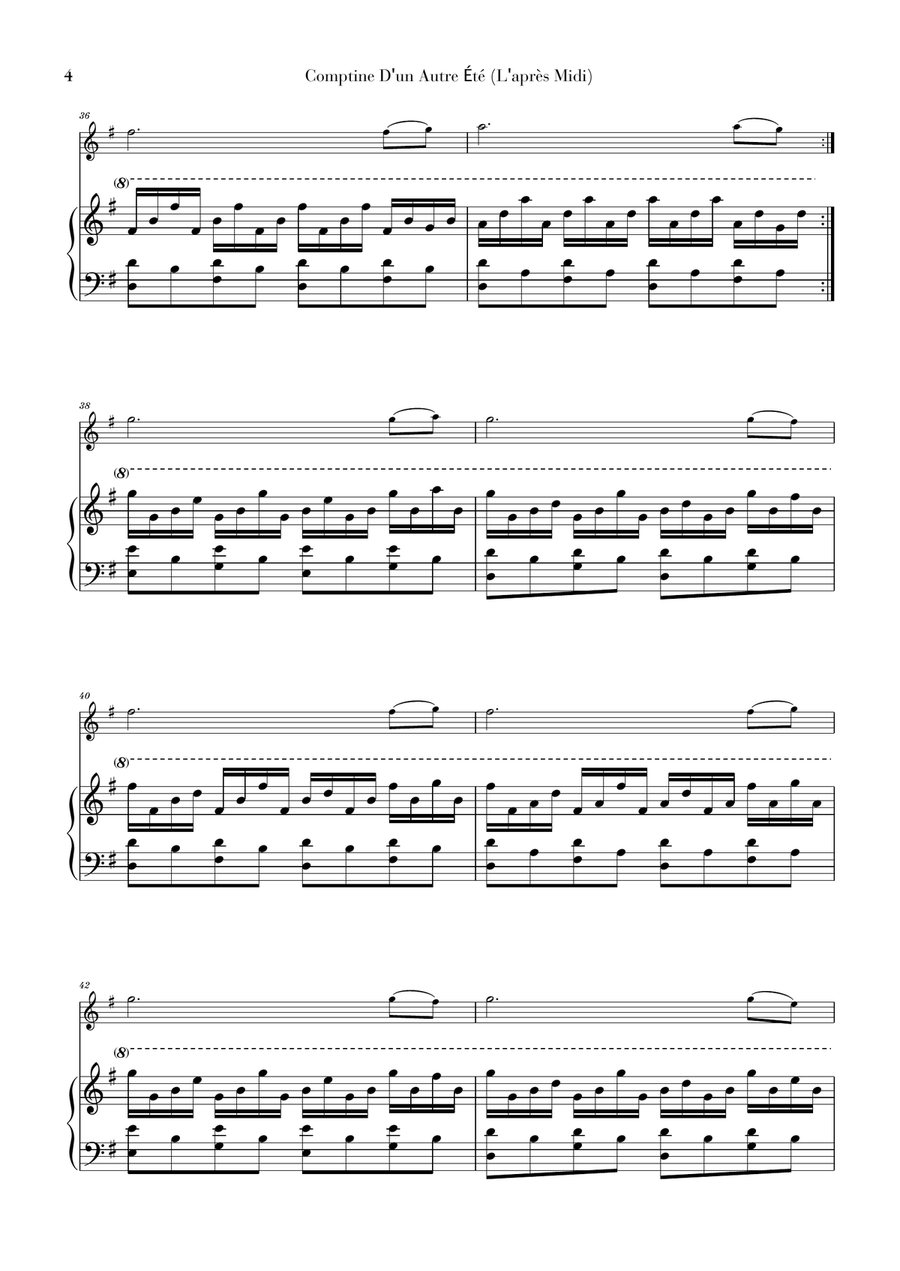 Comptine D'un Autre Été: L'après-midi Piano scores gallery preview page 4