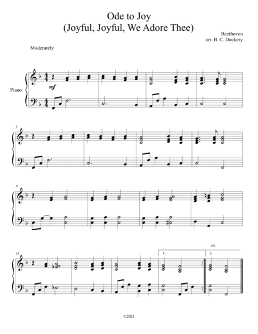 20 Easter Hymn Solos for Trombone and Piano: Vols. 1 & 2 Piano scores gallery preview page 6