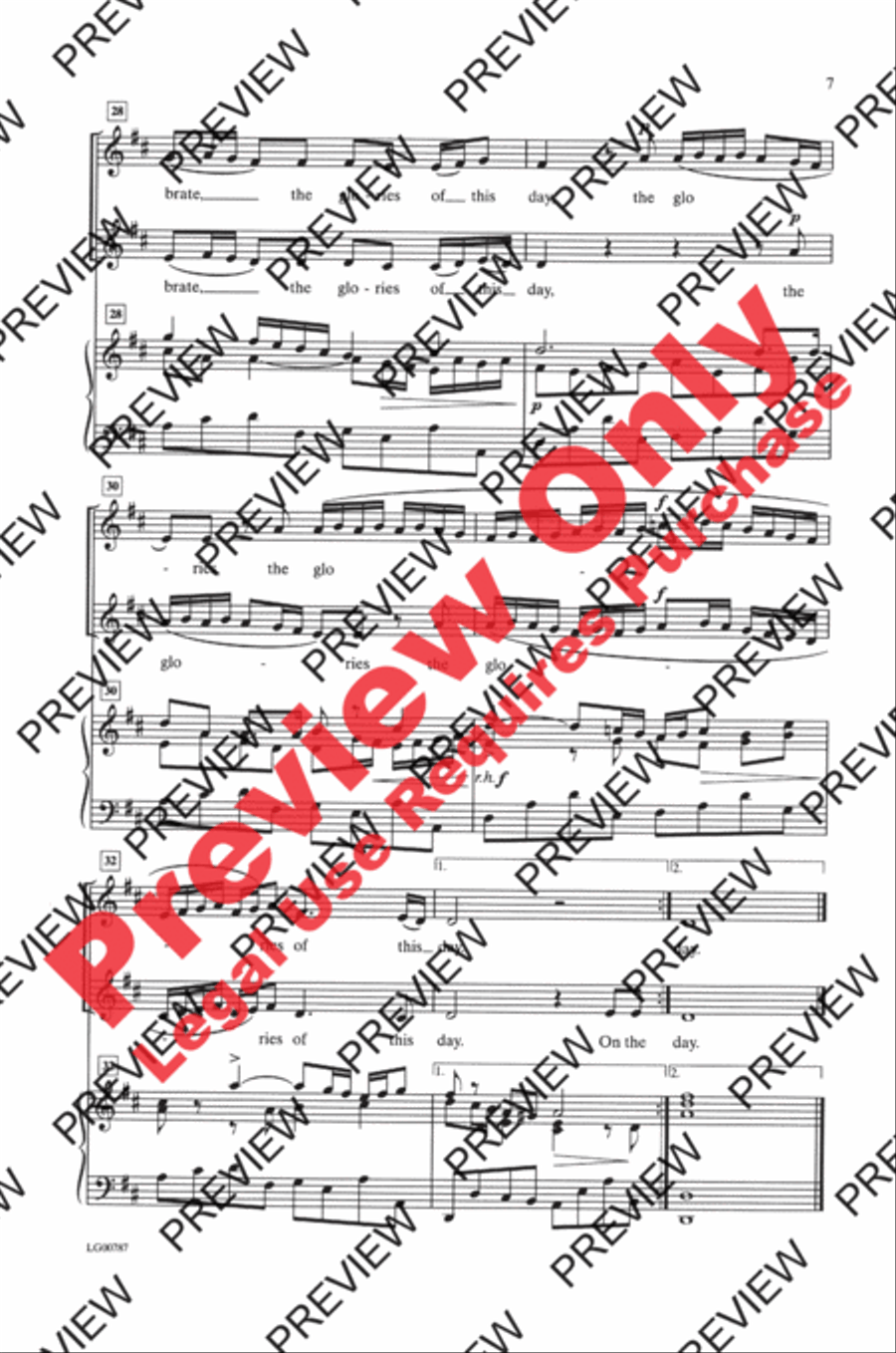 Sound the Trumpet 2-Part scores gallery preview page 12