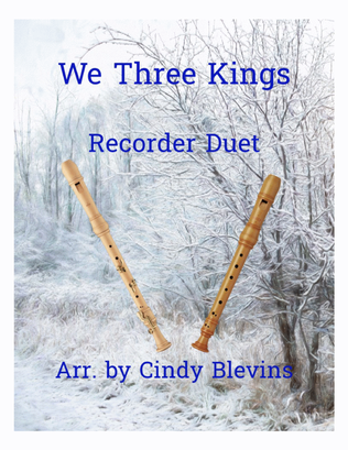 Book cover for We Three Kings, Recorder Duet