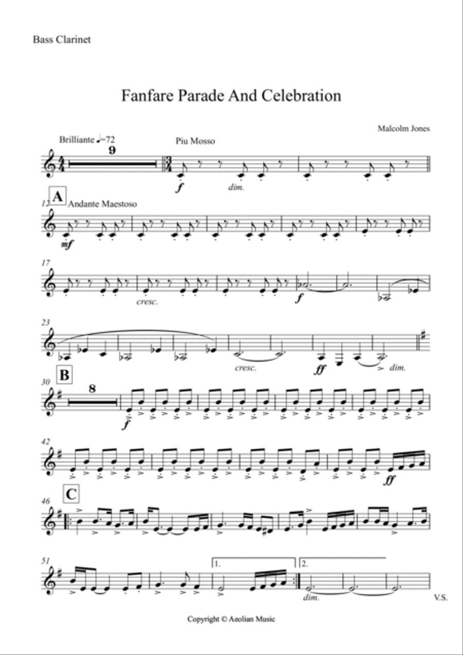 Fanfare Parade And Celebration Concert Band scores gallery preview page 5