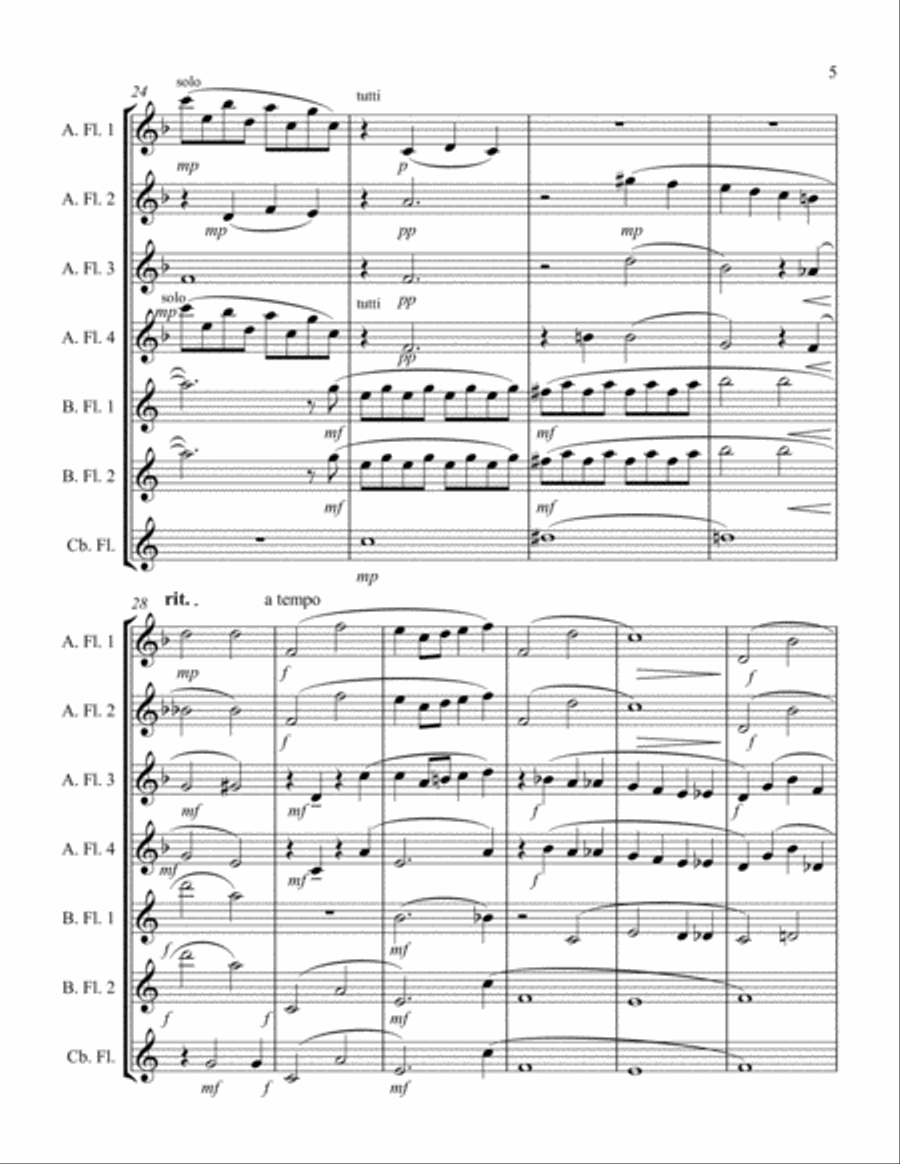 Over The Rainbow (from The Wizard Of Oz) Small Ensemble scores gallery preview page 5