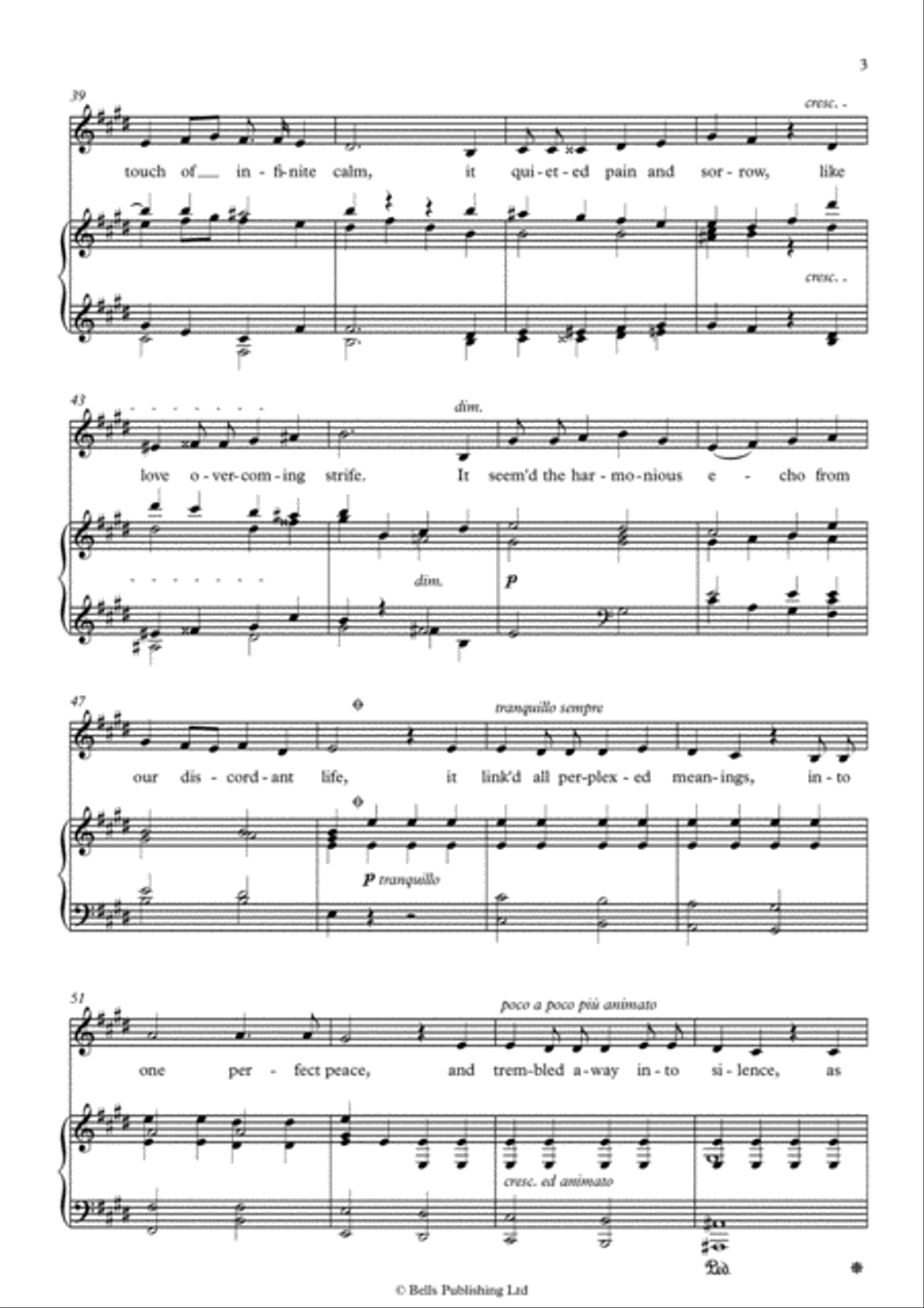 The Lost Chord (E Major) The Lost Chord (E Major) Voice Solo scores gallery preview page 3