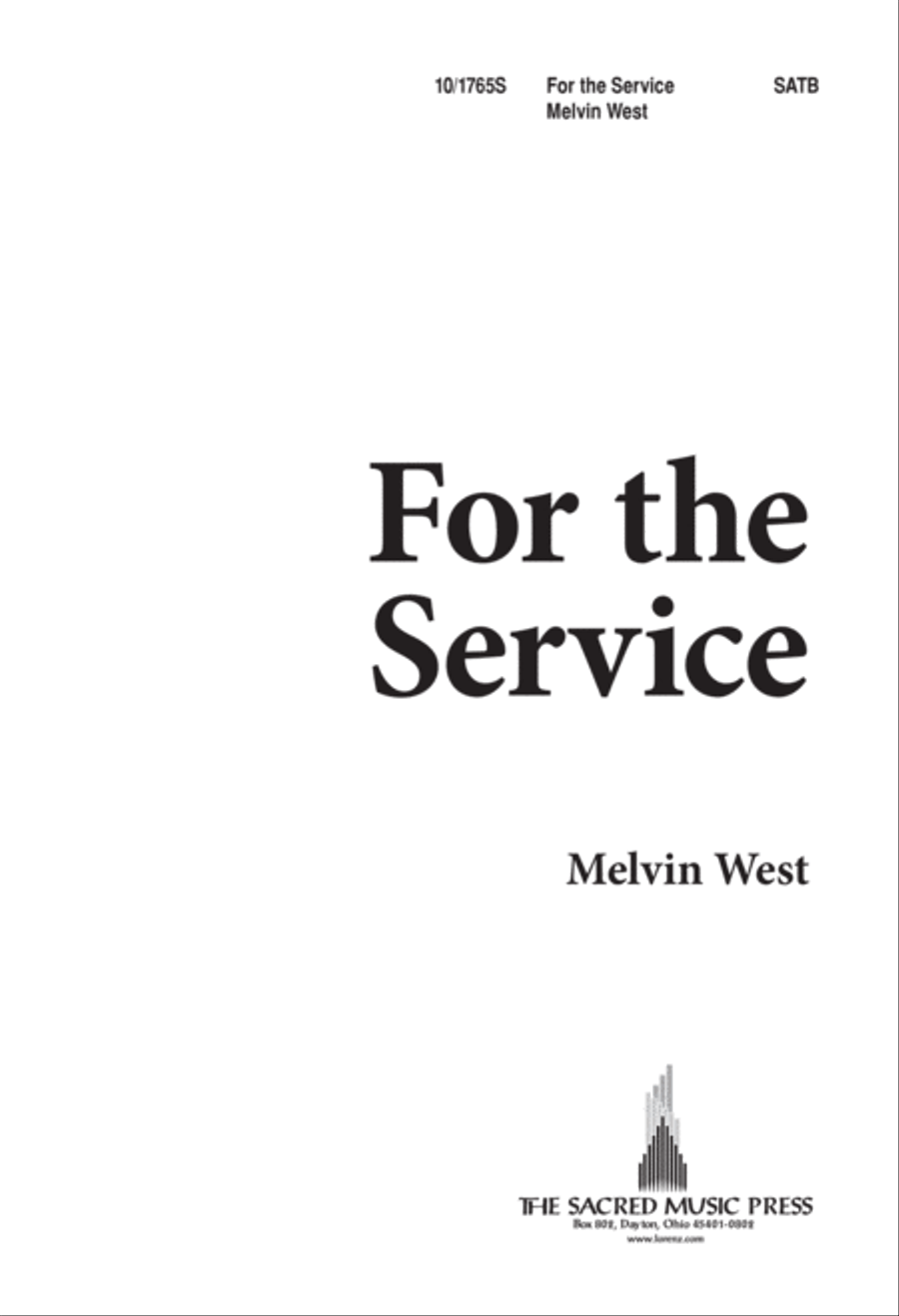 For The Service 4-Part scores gallery preview page 1
