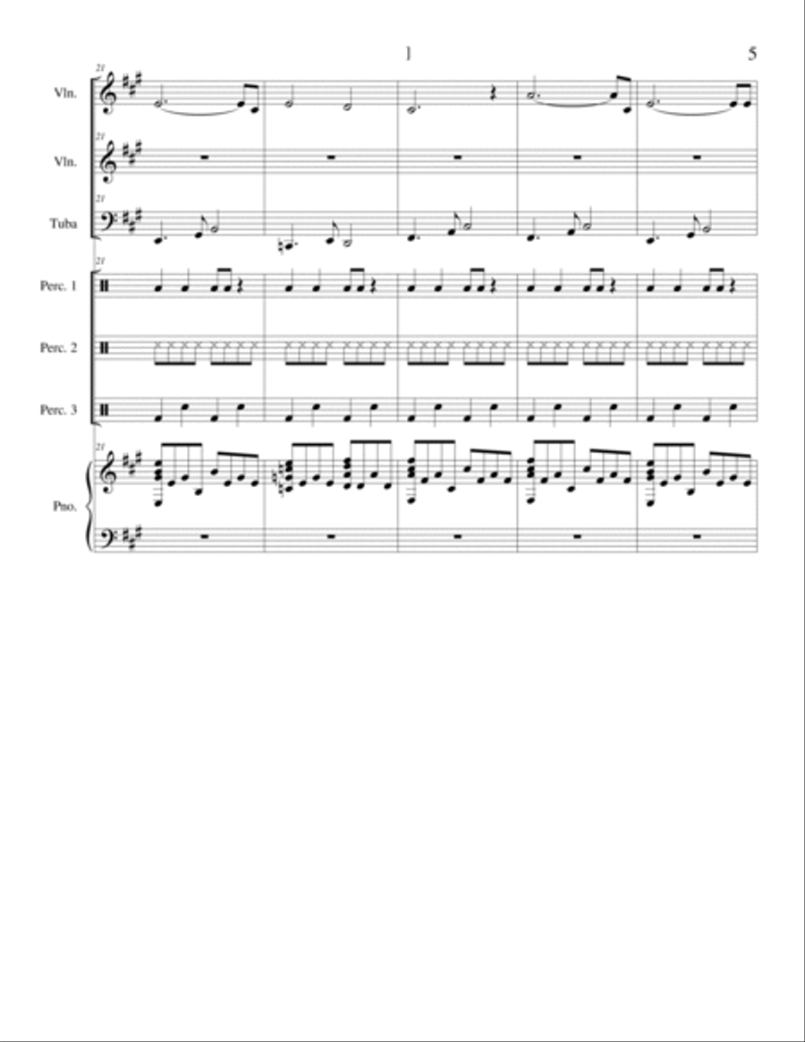 I Wanna Run And Kiss You Tuba scores gallery preview page 5