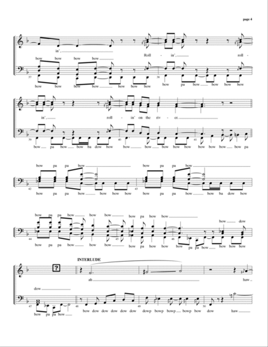 Proud Mary Proud Mary A Cappella scores gallery preview page 4