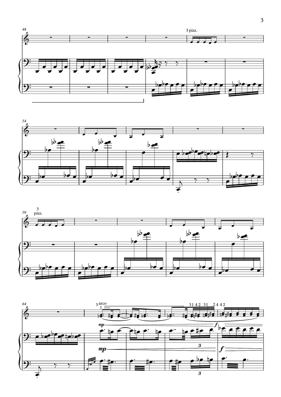 Ravel Gaspard de la Nuit: Scarbo Violin Solo scores gallery preview page 3