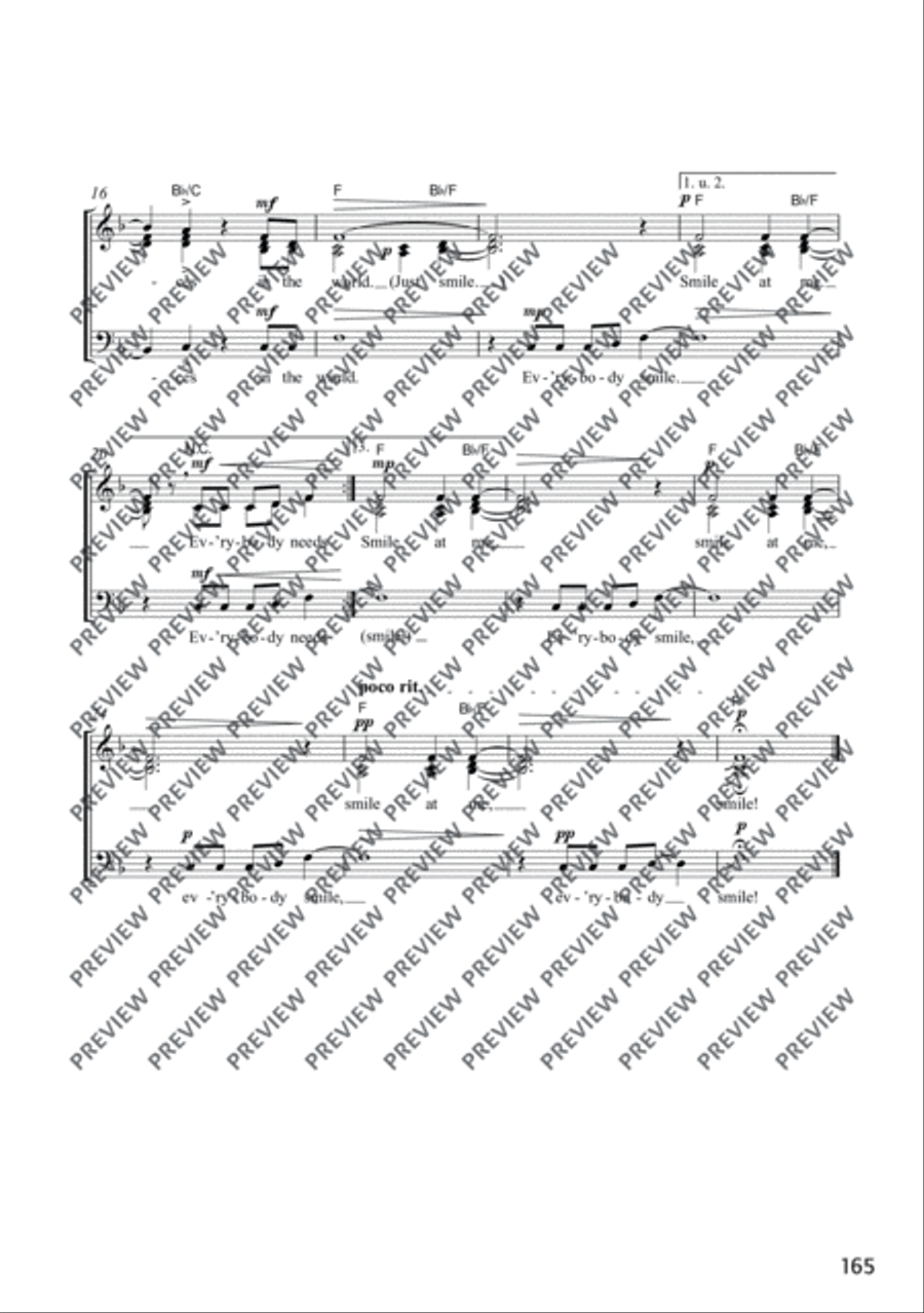Smiling Faces Mixed Choir scores gallery preview page 3