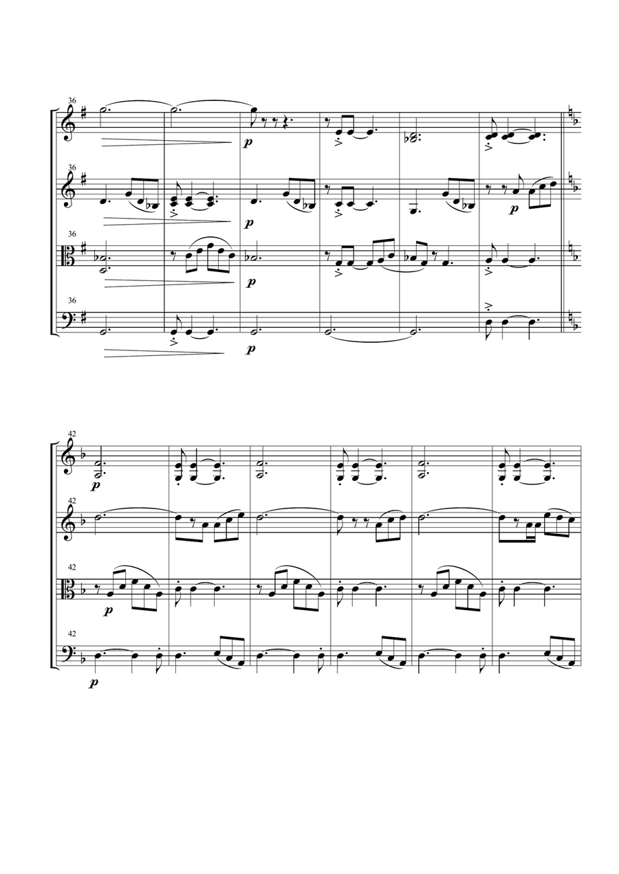 We Are The Champions String Quartet scores gallery preview page 4