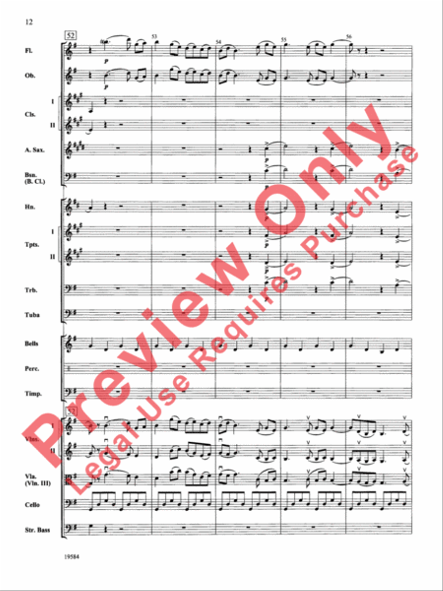 Symphony No. 1, 3rd Movement Full Orchestra scores gallery preview page 13
