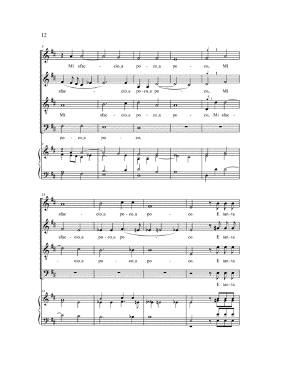 Dolcemente Dormiva and In Dolci Lacci 4-Part scores gallery preview page 8