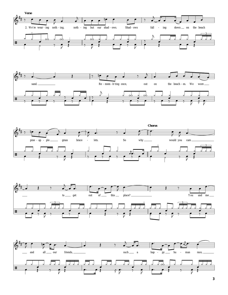 Tripping Billies Drum Set scores gallery preview page 3