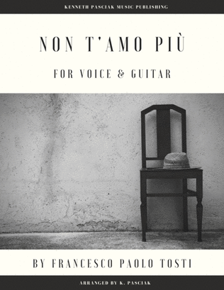 Book cover for Non t'amo più (for Voice and Guitar)